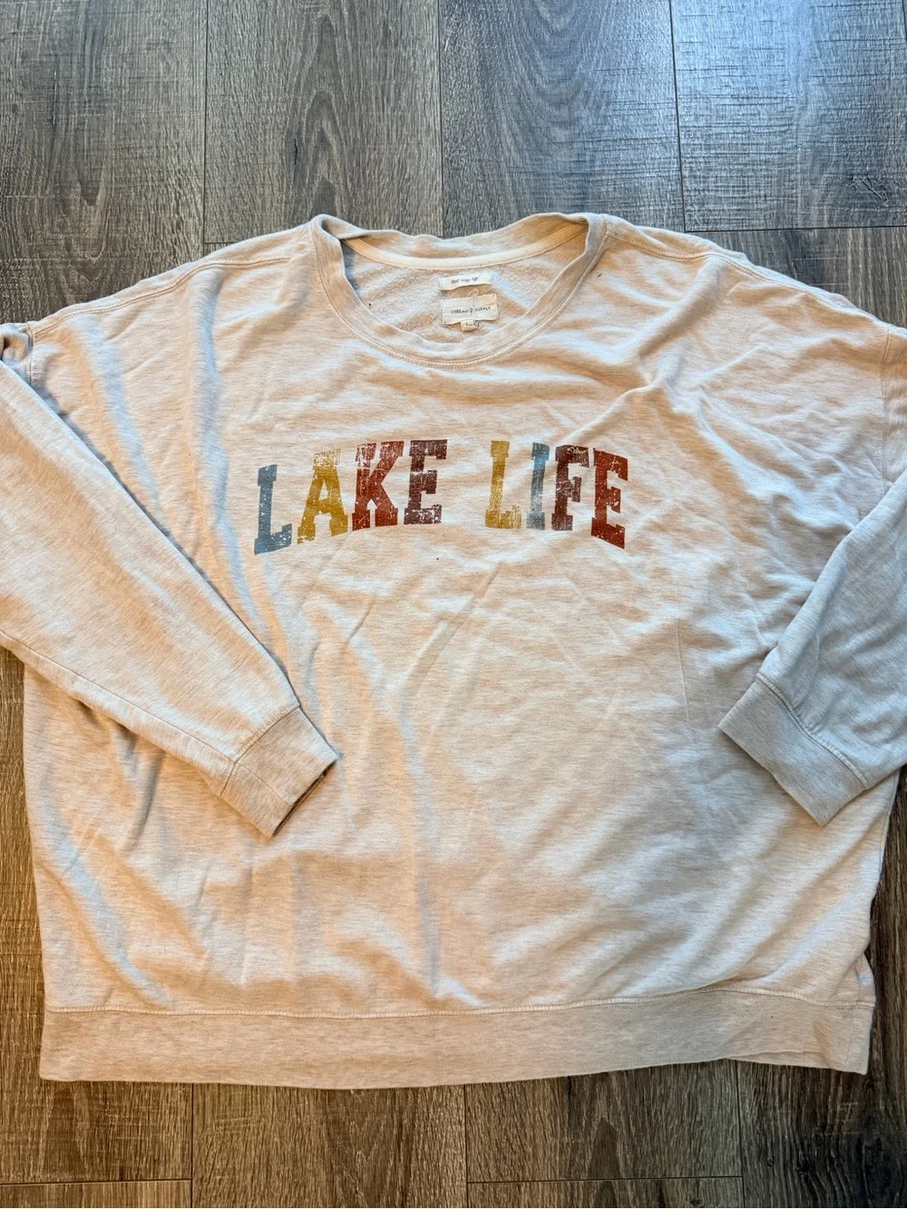 VTG feel super soft sweatshirt. Lake Life graphic. - Picture 2 of 8